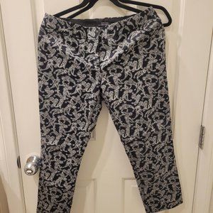 Black and White Print Pants